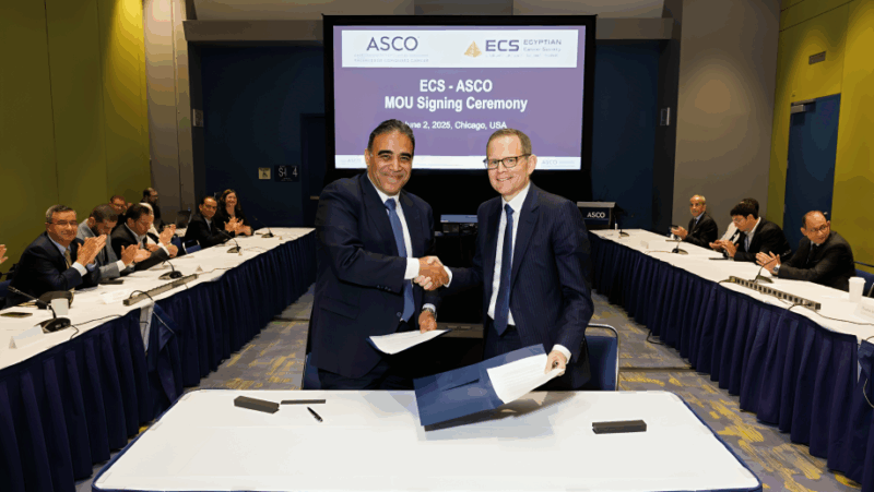 Reham Abdel-Wahab: The Signing Ceremony of the Agreement Between the Egyptian Cancer Society and ASCO
