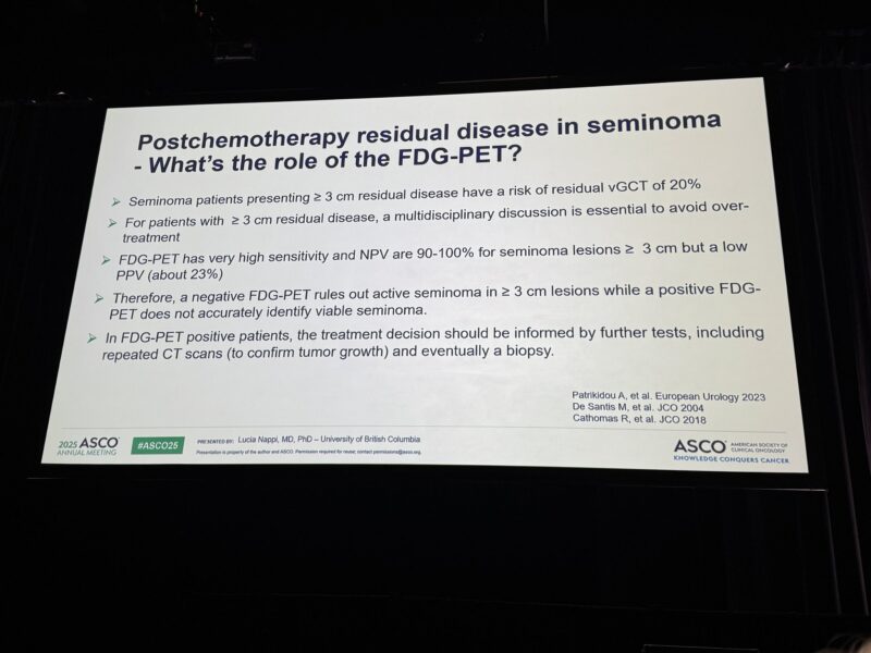 Kunal Jobanputra: What is the role of PETCT in postchemotherapy seminoma?