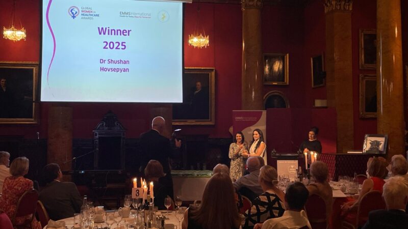 Shushan Hovsepyan Wins Global Women in Healthcare Rising Star Award in Edinburgh