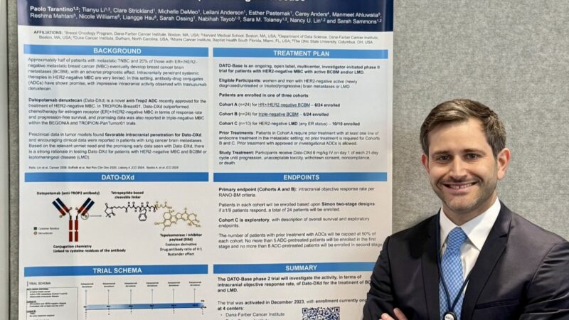 Paolo Tarantino Presented DATO-Base Trial Poster at ASCO 2025 on Breast Cancer CNS Metastases