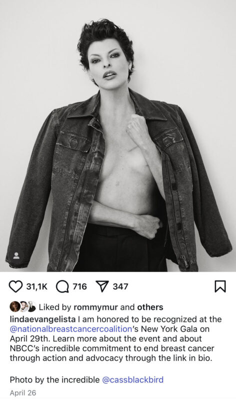 Linda Evangelista cancer