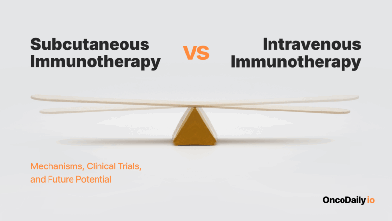 Subcutaneous Immunotherapy vs Intravenous Immunotherapy in Cancer: Mechanisms, Clinical Trials, and Future Potential