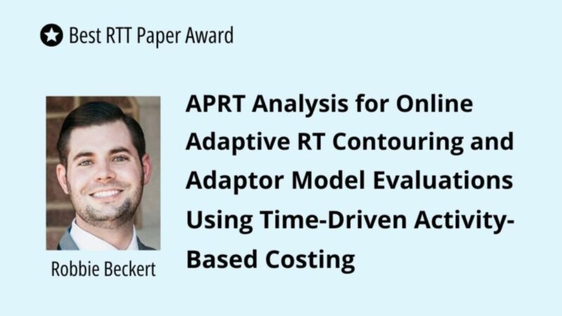 The Best RTT Paper Award at ESTRO25