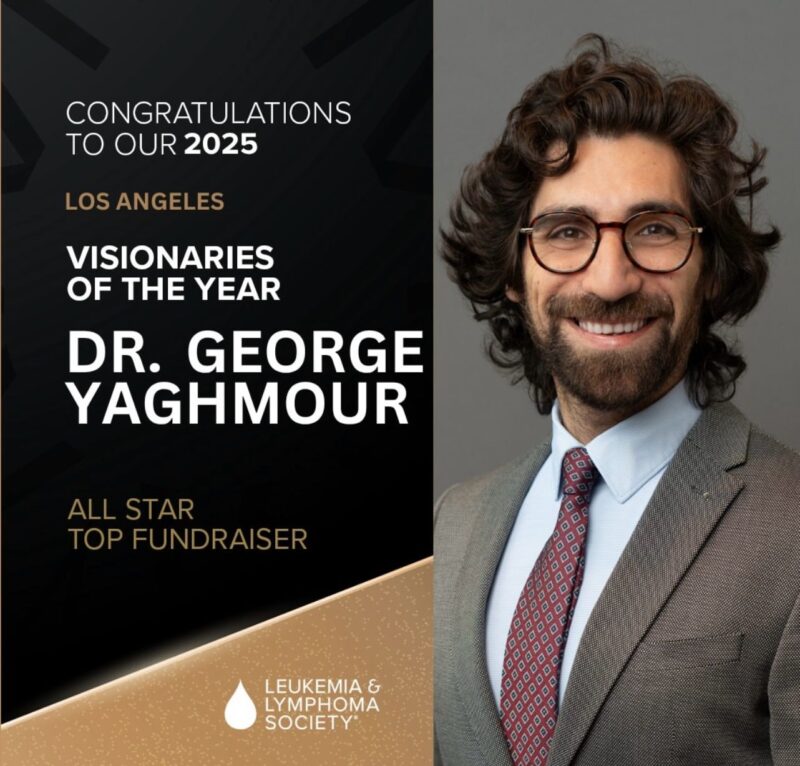 George Yaghmour: Honored to Be Named The Leukemia and Lymphoma Society’s 2025 All-Star Top Fundraiser with 255,826 Dollars
