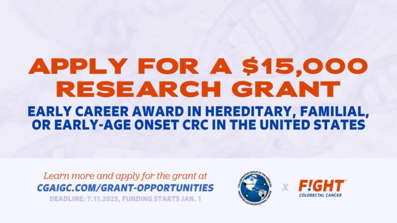 Early Career $15.000 Award in Hereditary CRC – Fight Colorectal Cancer