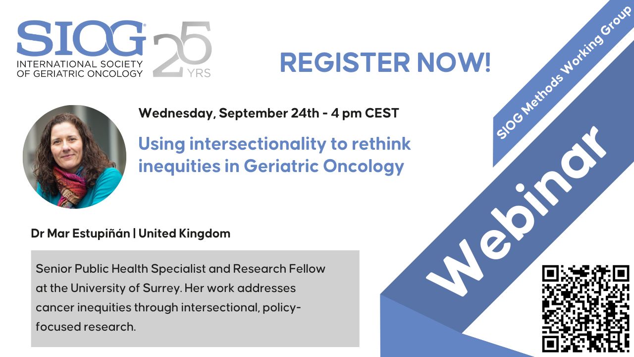 Rethink Inequities in Geriatric Oncology at SIOG Webinar