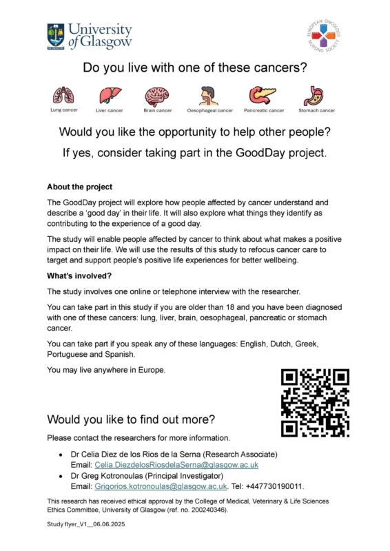 Celia Diez de los Rios: The GoodDay Project Invites Glioblastoma Patients to Share What Makes a Good Day