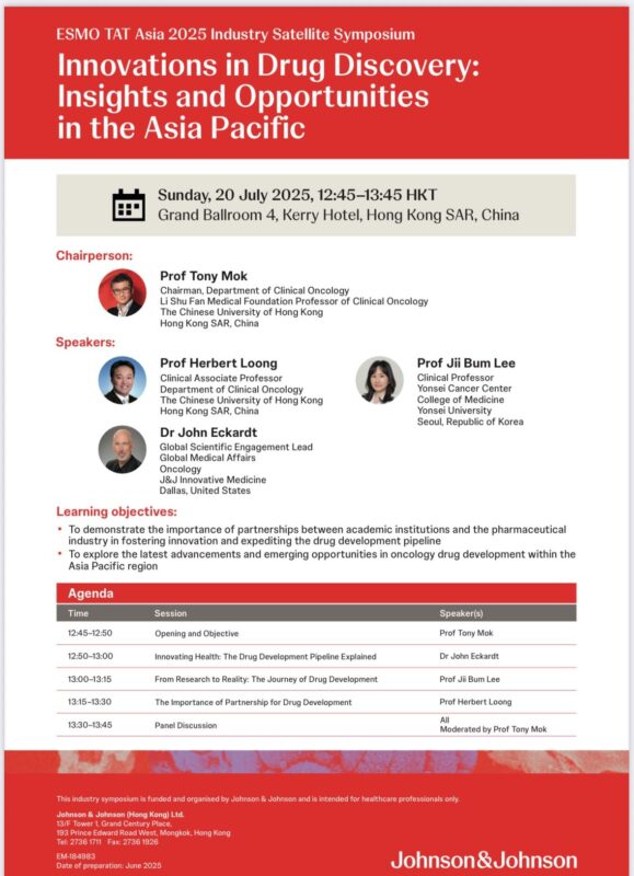 Herbert Loong: Opportunities for Oncology Drug Development in the Asia Pacific region