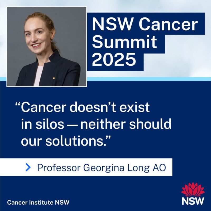 Professor Georgina Long Joins NSW Cancer Summit 2025