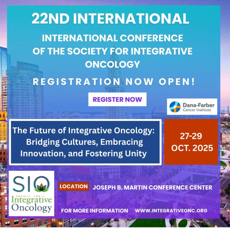 Registration is Open for the SIO 22nd International Conference - Society for Integrative Oncology