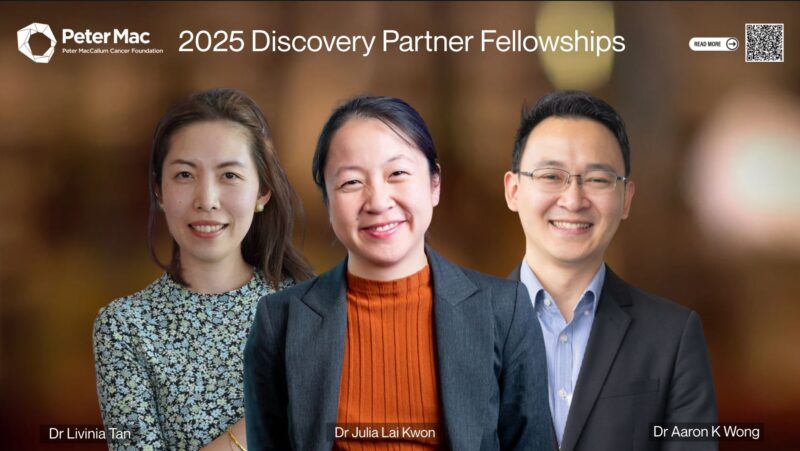 The Recipients of the 2025 Discovery Partner Fellowships - Peter MacCallum Cancer Centre
