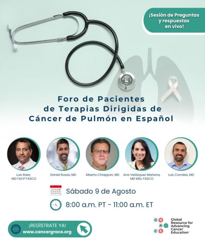 Luis Raez: Registration is Open for Spanish - Targeted Therapies in Lung Cancer Patient Forum