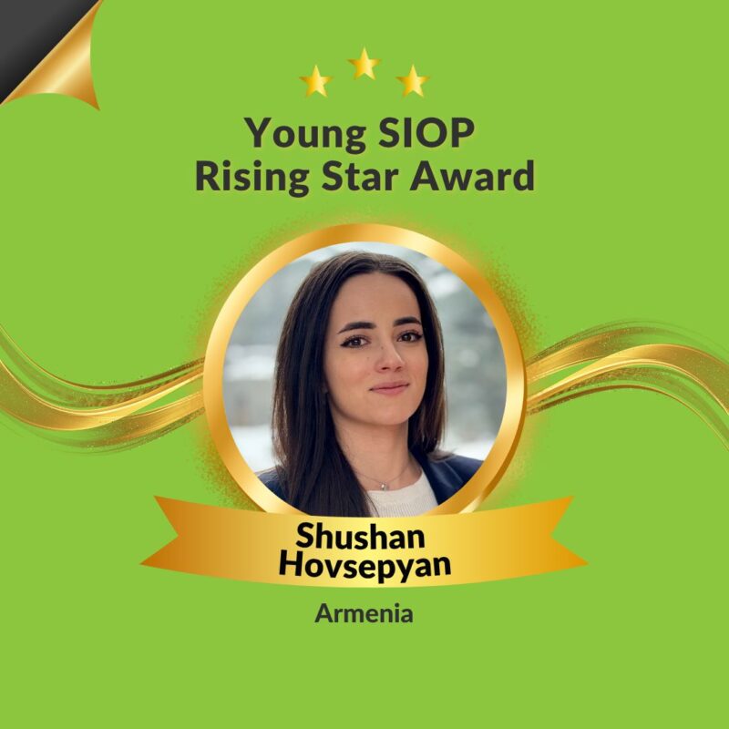 Shushan Hovsepyan Is SIOP's 2025 Rising Star Award Recipient Winner