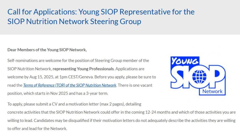 Call for Applications