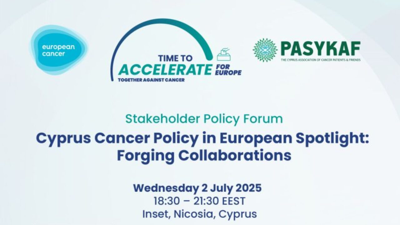 Cyprus Cancer Policy in European Spotlight: Stakeholder Forum at ECO and PASYKAF – European Cancer Organisation