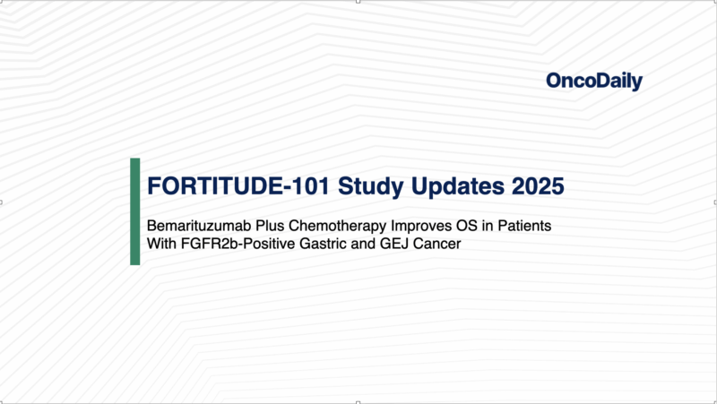 FORTITUDE-101 Study Updates 2025: Bemarituzumab Plus mFOLFOX6 in FGFR2b-Positive Gastric and GEJ Cancer