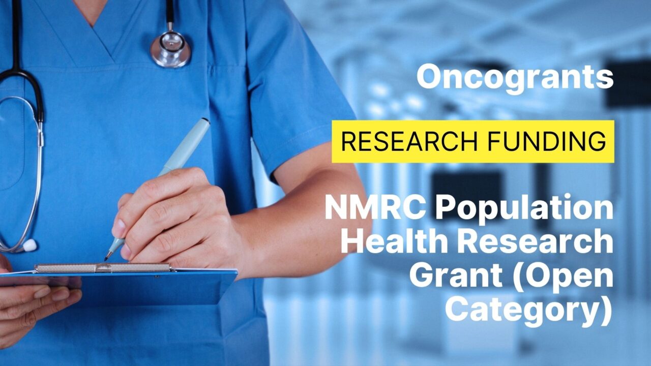 NMRC Population Health Research Grant (Open Category)