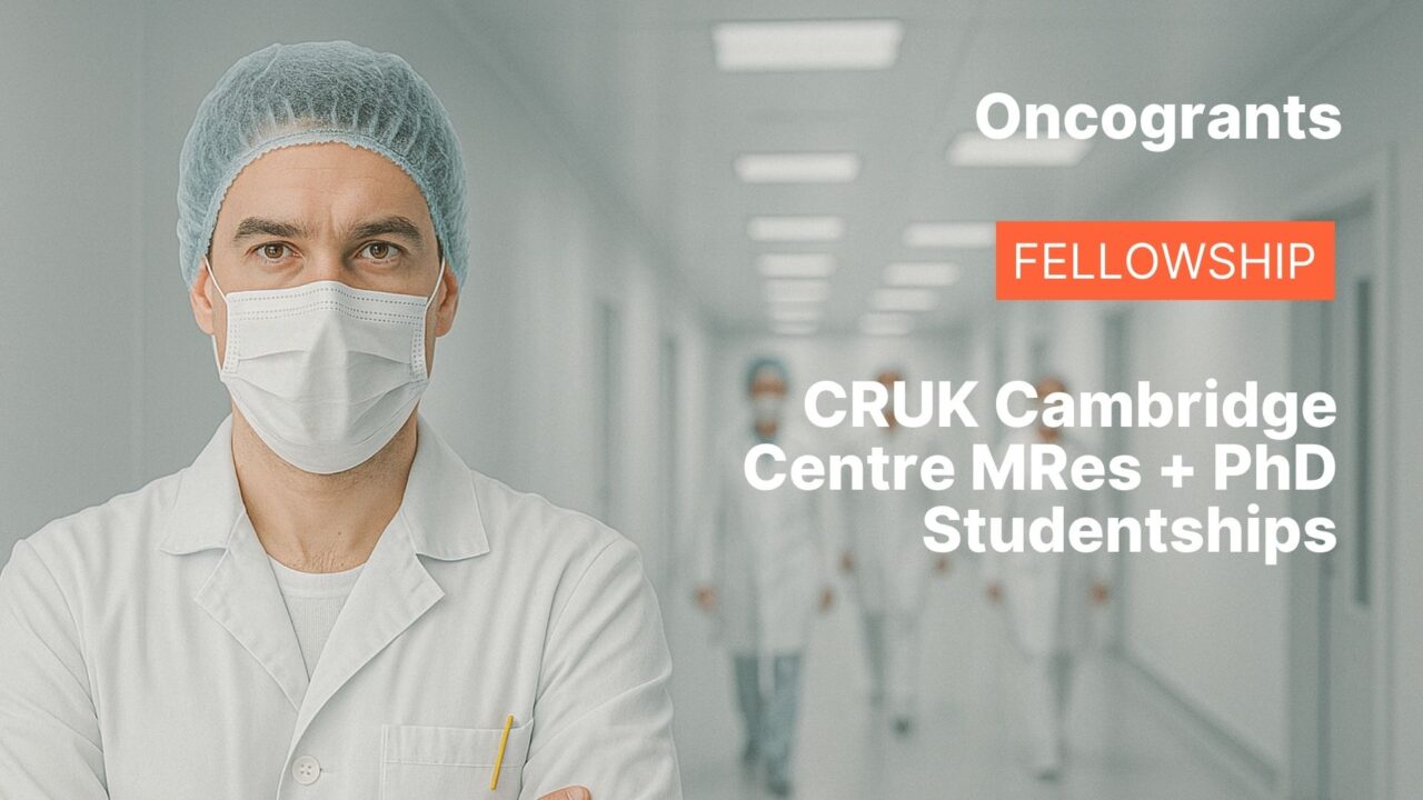 CRUK Cambridge Centre MRes + PhD Studentships