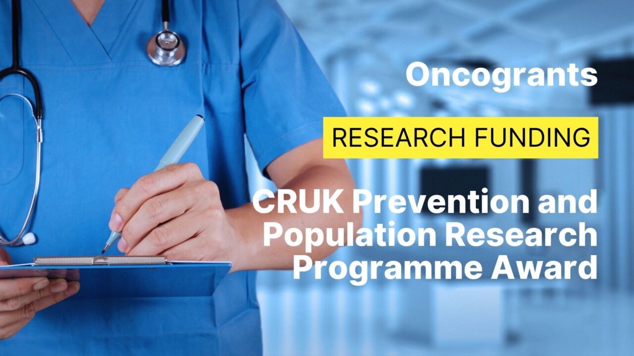 CRUK Prevention and Population Research Programme Award