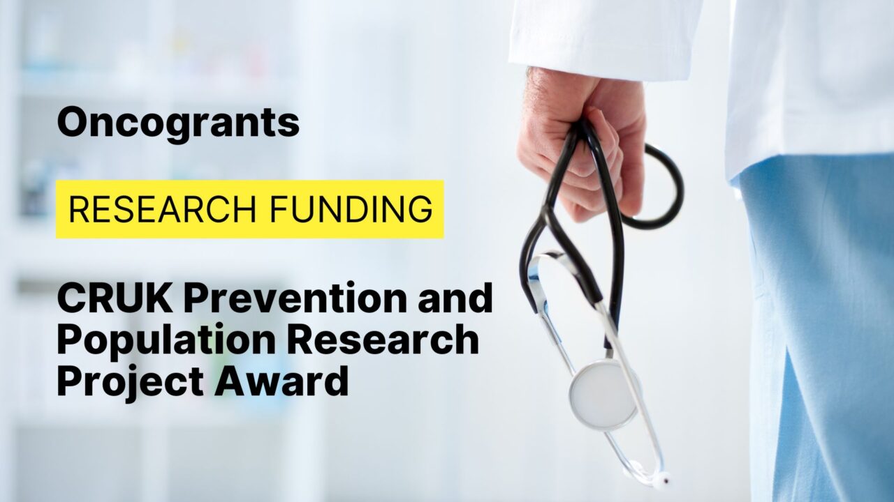 CRUK Prevention and Population Research Project Award