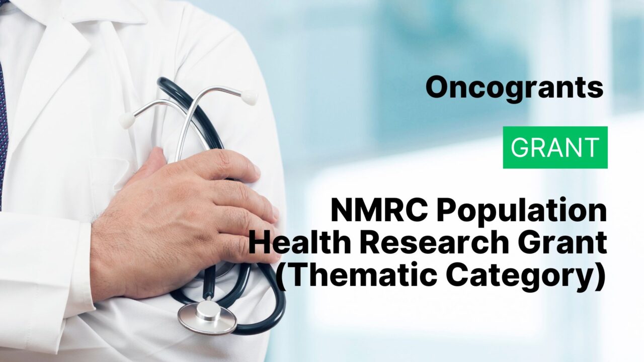 NMRC Population Health Research Grant (Thematic Category)