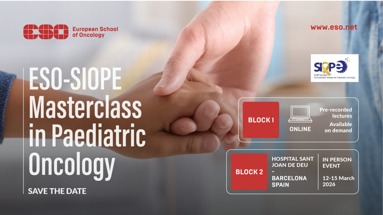 Calling Emerging Paediatric Oncologists – Join the ESO-SIOPE Masterclass