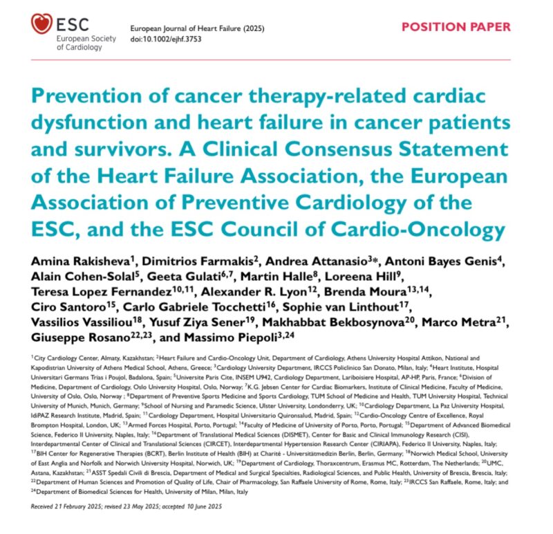 Michael Böhm: Prevention of Cancer Therapy-Related Cardiac Dysfunction and Heart Failure in Cancer Patients