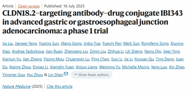 Minhua Chu: Novel Claudin18.2-Targeting ADC Drug for Pancreatic Cancer