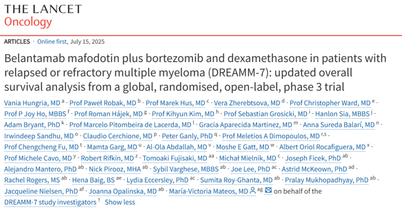Rahul Banerjee: DREAMM-7 with Belantamab Mafodotin in R/R Multiple Myeloma