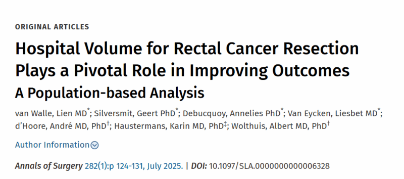 Rectal Cancer Surgery 