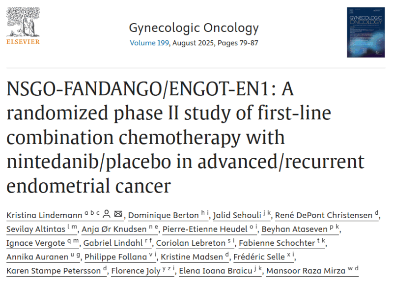 Negative Findings Reported in ENGOT-EN1 Endometrial Cancer Study Led by Kristina Lindemann