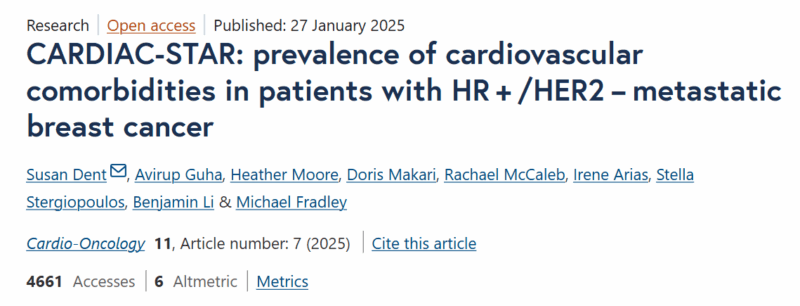Avirup Guha: Cardiovascular Comorbidities and QTc Risks in HR+/HER2- Metastatic Breast Cancer