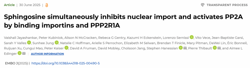 David Fruman: Novel Mechanisms of Cell Growth Arrest by Sphingosine