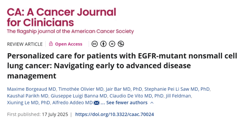 Alfredo Addeo: A True Game Changer in Targeted Therapy for Lung Cancer