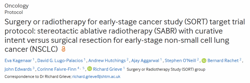 Corinne Faivre-Finn: Surgery or Radiotherapy for Early-Stage Lung Cancer?