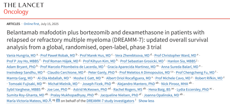 Myeloma Paper of the Day, July 20th, Suggested by Robert Orlowski