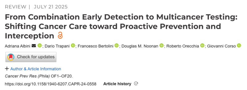 Adriana Albini: Combining the Detection of Various Potential Cancer Drivers to Improve Early Identification