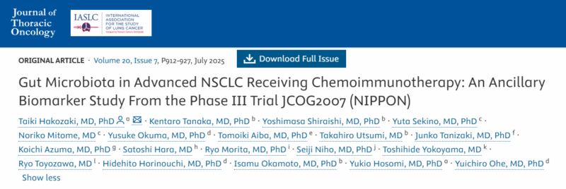 New Insights from Taiki Hakozaki et al. on Gut Microbiota’s Role in NSCLC - IASLC