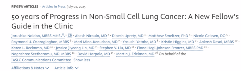 Aakash Desai: 50 Years of Progress in NSCLC
