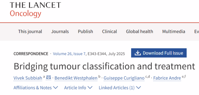 Vivek Subbiah: It’s Time We Evolve WHO Cancer Classification