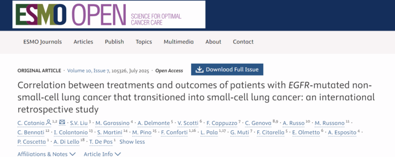David Heredia: EGFRm NSCLC to SCLC Transformation - A Therapeutic Dead Zone