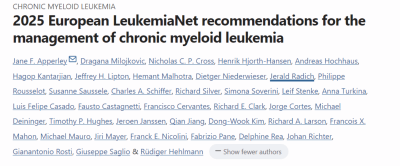 Aram Bidikian: 2025 ELN Recommendations on CML Treatment Milestones