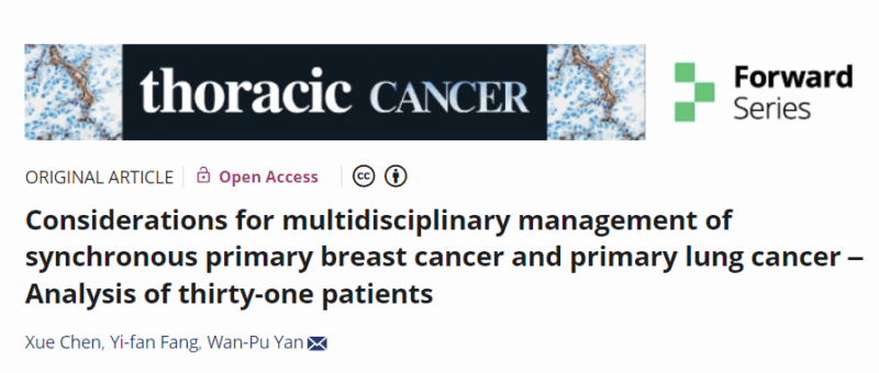 Multidisciplinary Management of Synchronous Primary Breast Cancer and Primary Lung Cancer