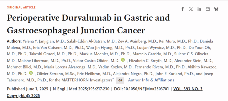 Perioperative Durvalumab + FLOT Improves Survival in Resectable Gastric Cancer - The Babak Lab