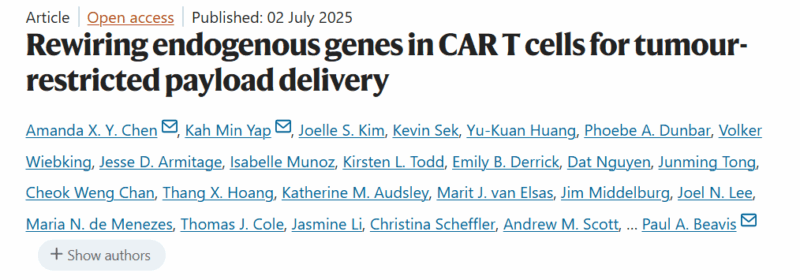 Paul Beavis: Our New Approach to Enhance CAR T Cell Function in Solid Tumours