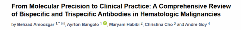 Hung Trinh: Bispecific and Trispecific Antibodies - The Next Trend for Various Therapeutic Areas with Combination Synergies