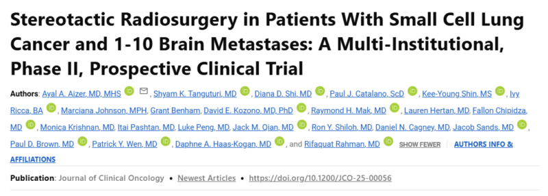 Giuseppe Minniti: Another Dogma is Disappearing for SCLC Brain Metastases