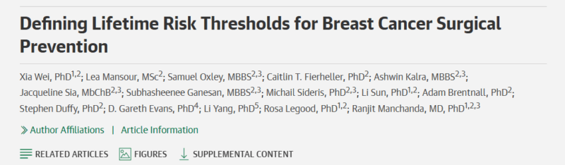 Yan Leyfman: When is Risk-Reducing Mastectomy (RRM) Cost-Effective?