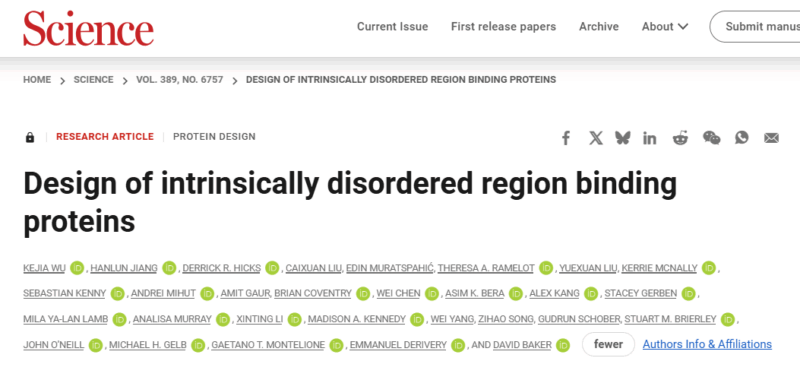 AI‑Designed Binders Target the “Undruggable” World of Disordered Proteins - The Babak Lab
