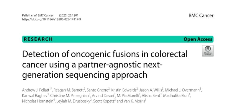 Detection of oncogenic fusions in colorectal cancer